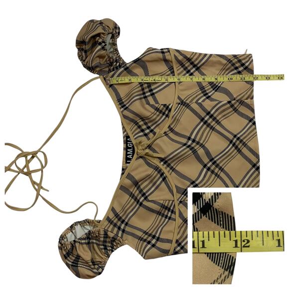 I.AM.GIA Carmel Top - Tan Check - XL - Picture 4 of 14